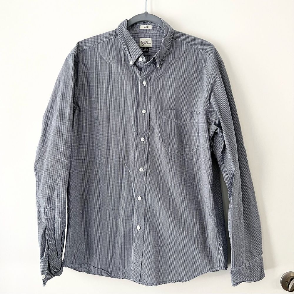 J. Crew Men's Slim 100% Cotton Button Down Shirt